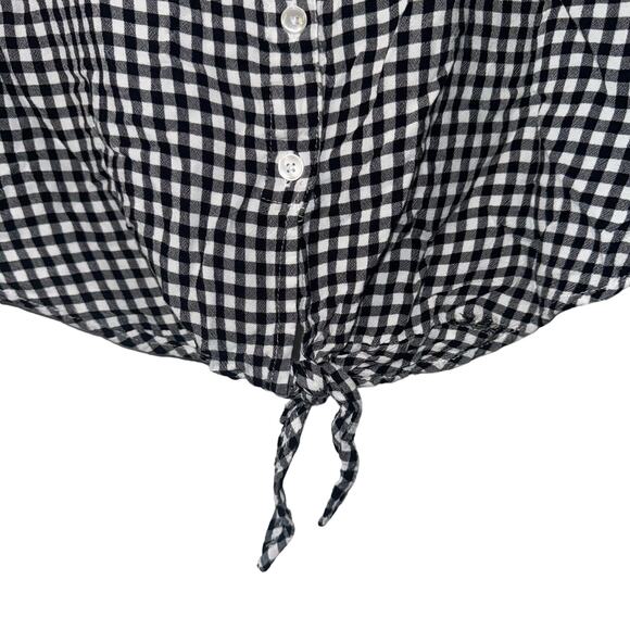 Jones New York XXL Gingham Button Down Top - Picture 3 of 7
